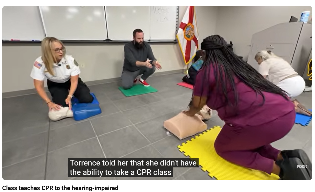 CPR for the hearing-impaired